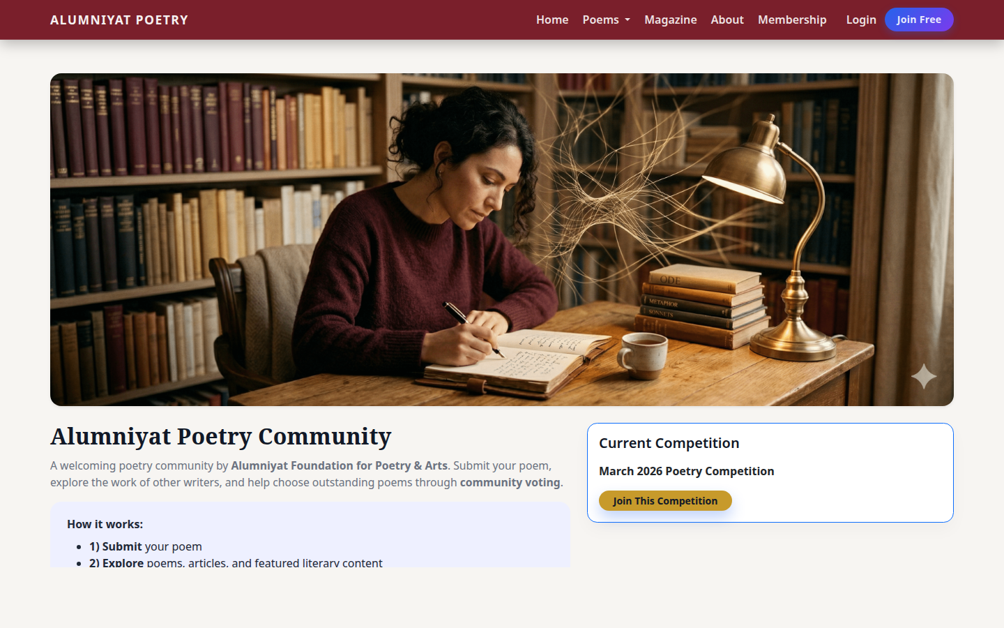 Alumniyat Poets — Poetry Community Platform